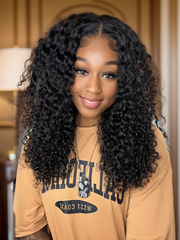 Lace Wigs Natural Pre-plucked Long Curly Wig Lace 100% Human Hair