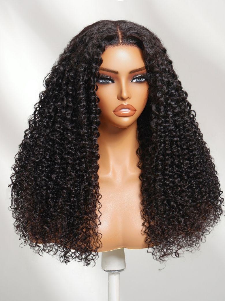 7x5 Bye-Bye Knots Wig 150% Density & 5x5 HD Lace 180% Density Jerry Curly Wig With Bleached Invisible Knots