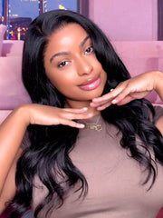 [Ship within 24H] Butterfly Cut 180% Density 100% Human Hair Bye-Bye Knots? 7x5 Lace Body Curls Wig with Feathered Layers & Invisi Drawstring