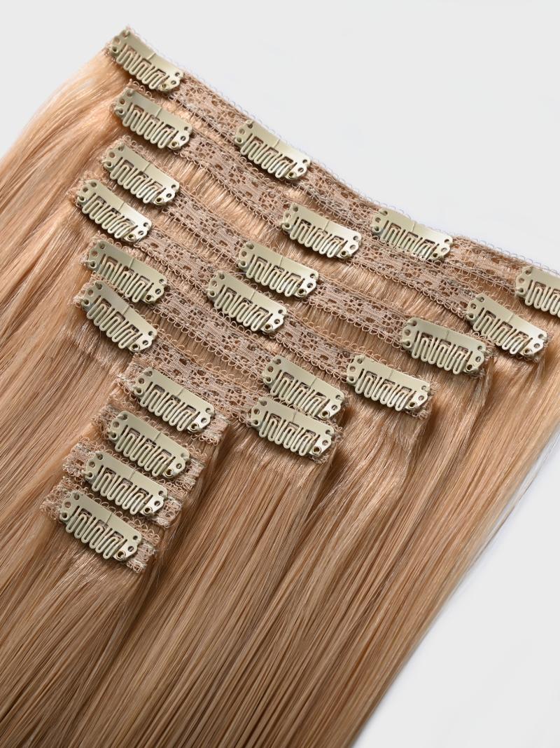 Dirty Blonde Human Hair Clip In Extension