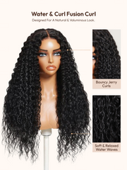 Bye-Bye Knots? 7x5 Lace Natural Black Soft Root Curls With Loose Ends Middle Part Drawstring Wig