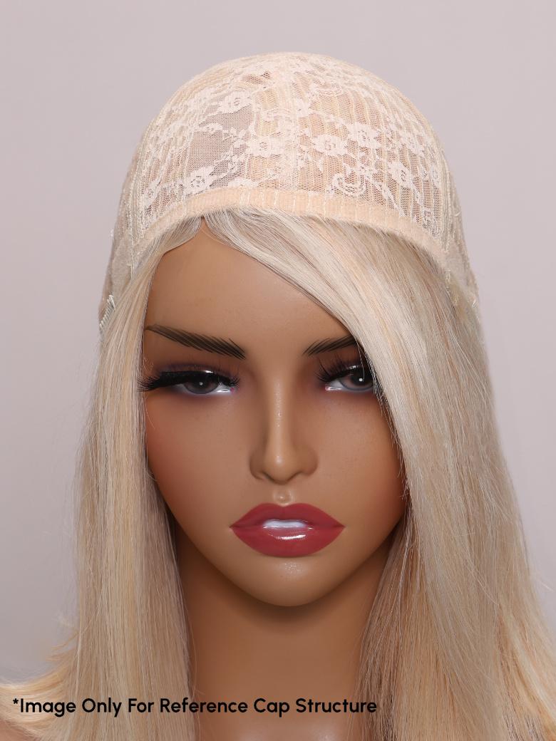 ANGELINA- 12" OPEN CAP LACE STRAIGHT HUMAN HAIR WIG
