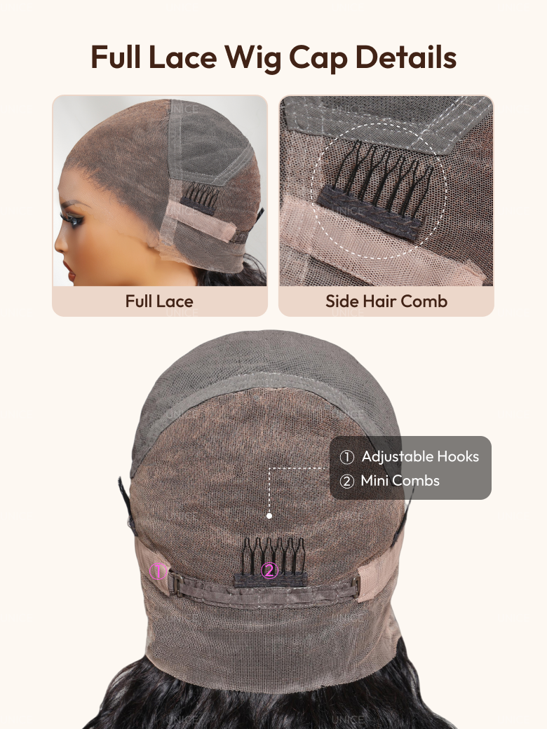 Full Lace 100% Handmade Blond Body Wave & Straight Pre Plucked Human Hair Wigs