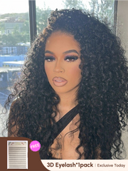 13x6 HD Lace Front Human Hair Curly 180 Density Wig