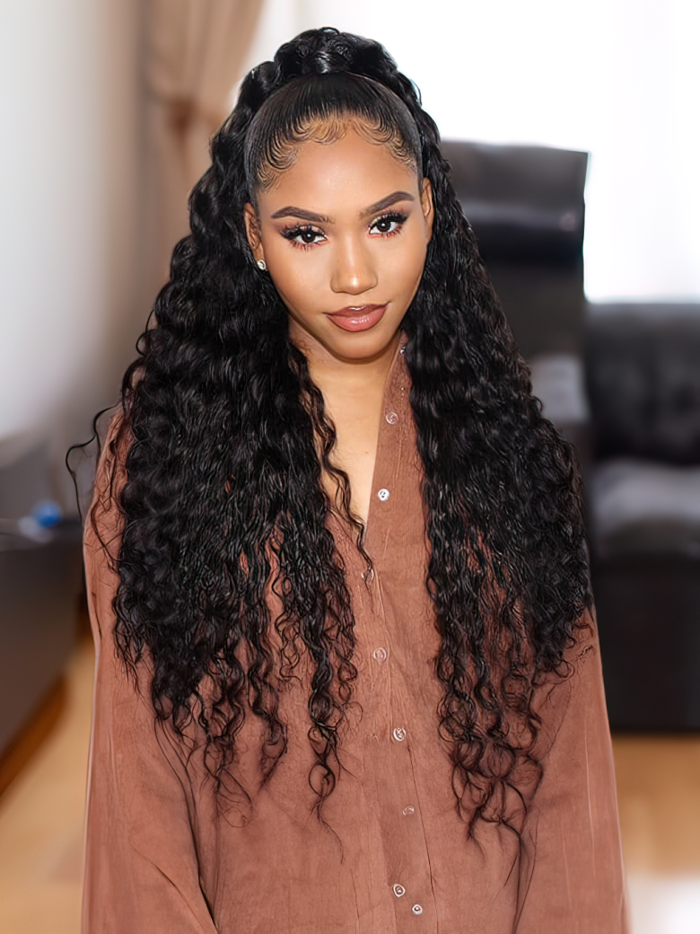 Hair 3 Bundles Natural Wave Hair With 13x4 Lace Frontal