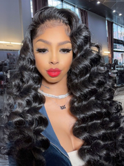 200% Density 13x4 Lace Front Wig Body Wave Wigs Pre-plucked Human Hair Wigs with Baby Hair
