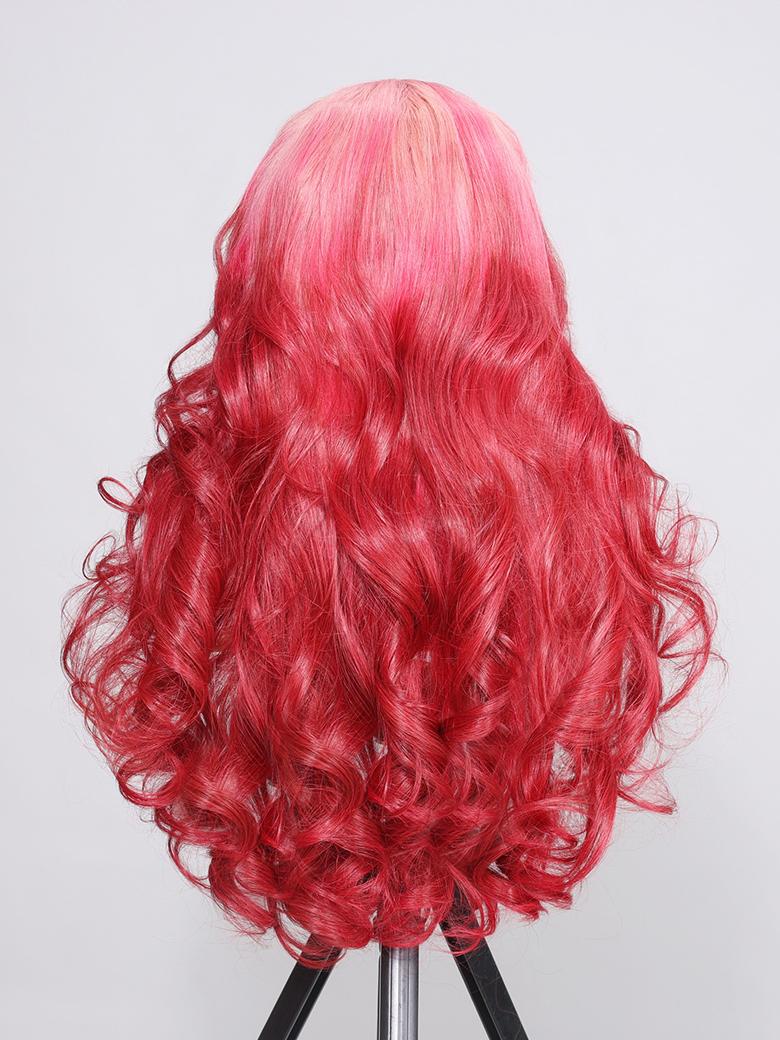 24 Inch 13x4 Lace Front Strawberry Blonde Body Wave Wig With Baby Hair