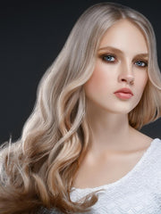 Sterling Silver Human Hair Tape In Extension