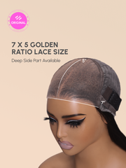 180% Density 7x5 Glueless Bye-Bye Knots? Wig Quick Glueless Wet & Wavy Water Wave Invisible Knots Wig