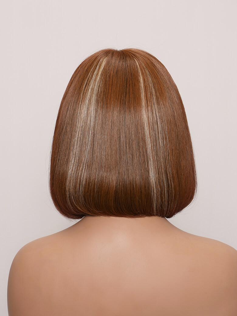 AMARA -12" MONO STRAIGHT HUMAN HAIR WIG