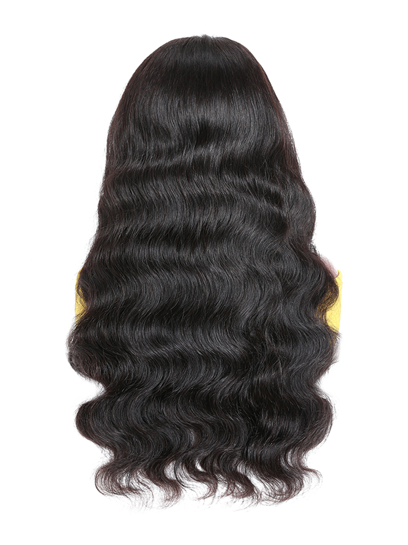 Body Wave Lace Part Wig 150% Density Natural Black 100% Virgin Human Hair Wigs For Women
