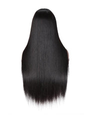 Super Natural V Part Straight Human Hair Glueless 0 Skill Needed Wig