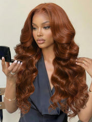 7x5 Bye Bye Slip? Lace Cowboy Copper Body Wave Wig with Invisi Drawstring