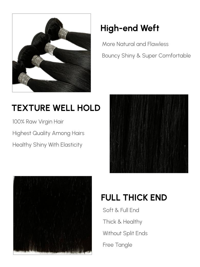Premium Raw Virgin Hair Straight 1 Bundle