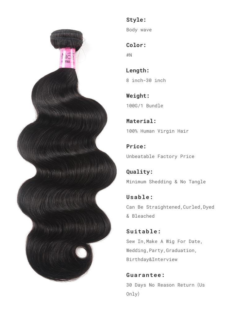 Hair Peruvian Body Wave HD Lace Closure With 3pcs Human Hair Weave