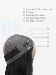 5x5 HD Pre Cut Lace Put On And Go Glueless 0 Skill Needed Body Wave 150% Density