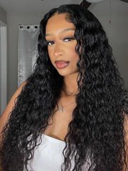 Put On And Go Glueless Lace Wig 250% Thick Density Body Wave & Water Wave Wig