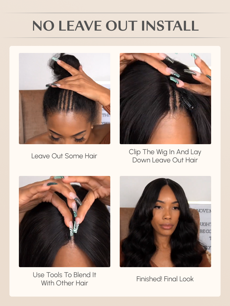 250% High Density Deep Wave V Part Wig Last Minute Style Super Natural Glueless Wig