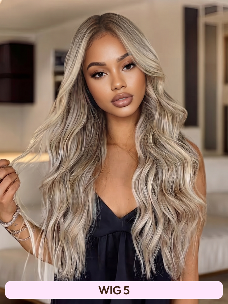 [All 20"] 13x6 Front Lace 180% Density Honey Highlight 20 Inch Wigs