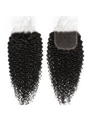 Undetectable 5x5 HD Lace Closure With 4 Bundles Curly Hair