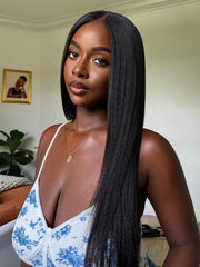 BOGO | EasiContour V Part Glueless Yaki Wig 150% Density