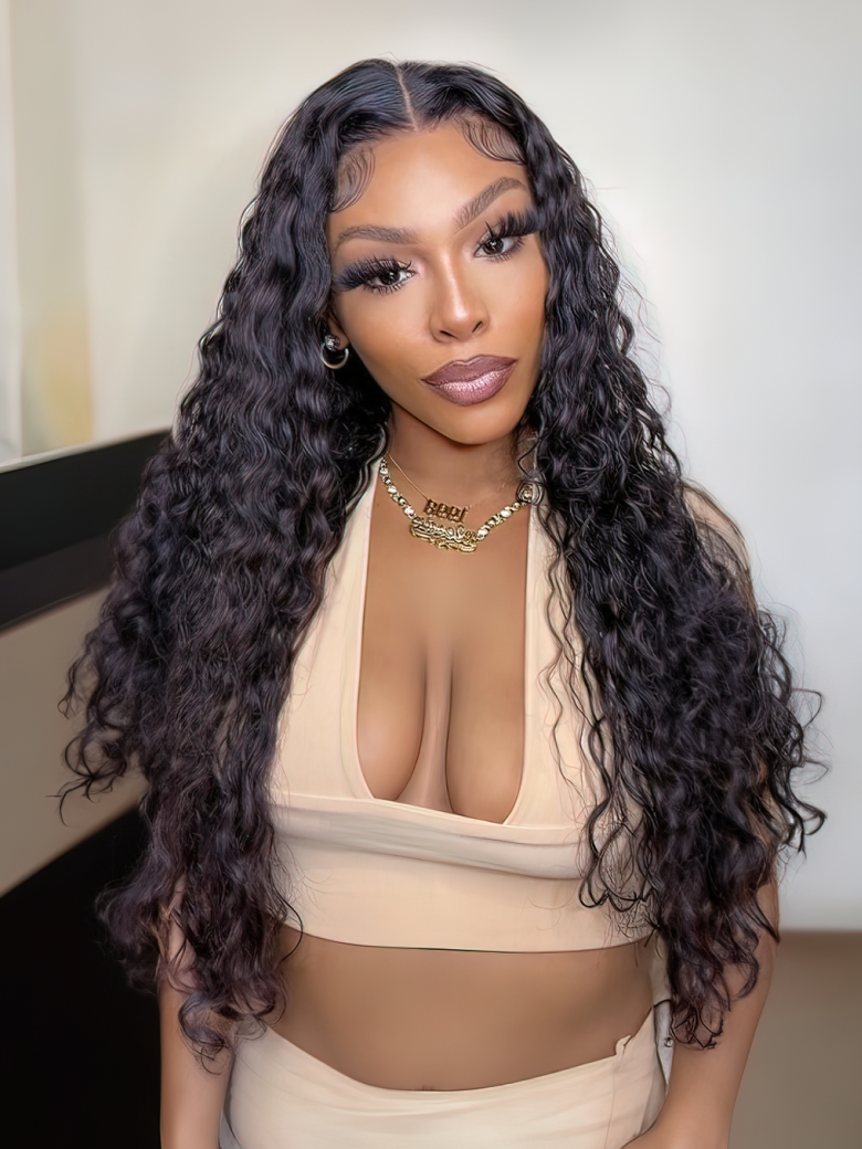 13x6 Lace Front Wigs for 150% Density Jerry Curly Lace Wig Pre Plucked Natural Hair Wigs