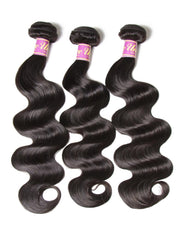 Body Wave 13x6 Lace Frontal with 3 Bundles Human Hair