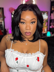 7x5 Bye Bye Knots? & 13x4 Pre-Everything? & 5x5 HD Lace Wig Glueless Lace Black Yaki Bob Bleached Knots Wig