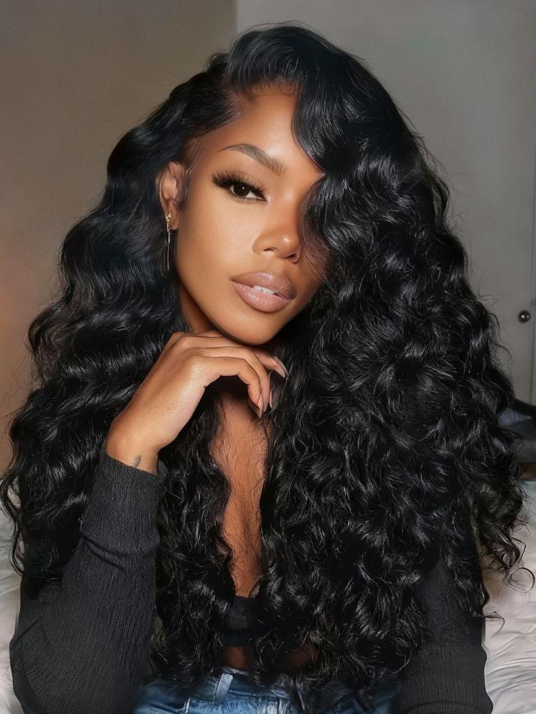 13x4 Pre-Everything? Lace Frontal Burnt Orange Ombre Body Wave Ginger Color Drawstring Glueless Wig