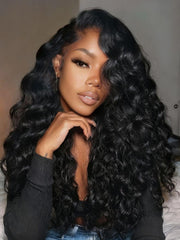 13x4 Pre-Everything? Lace Frontal Burnt Orange Ombre Body Wave Ginger Color Drawstring Glueless Wig