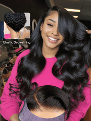 [Invisi Drawstring] 13x4 Pre-Everything? Transparent Lace & HD Lace Front Pull And Go 3D Body Wave Wig Real Ear To Ear Wig
