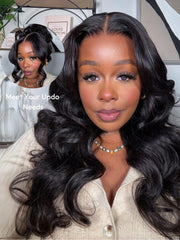 HD Real Scalp? Wig 13x4 Invisible Lace Frontal Black Body Wave Wig