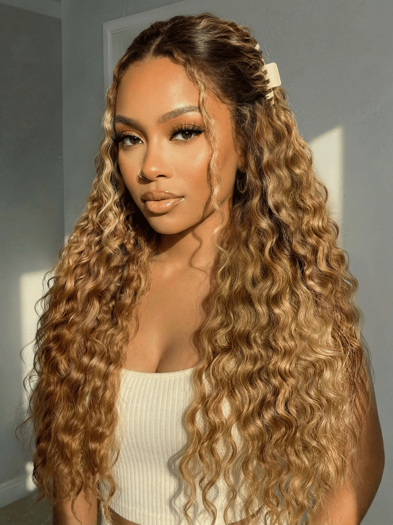 13x4 Pre-Everything? Wig With Loose Wave Face-Framing Layers And Side-Swept Bangs