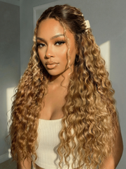 13x4 Pre-Everything? Wig With Loose Wave Face-Framing Layers And Side-Swept Bangs