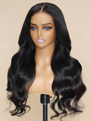 Magic Lace Game Changer Wig Natural Black Body Wave With Optional 7x5 Replaceable Lace Closure