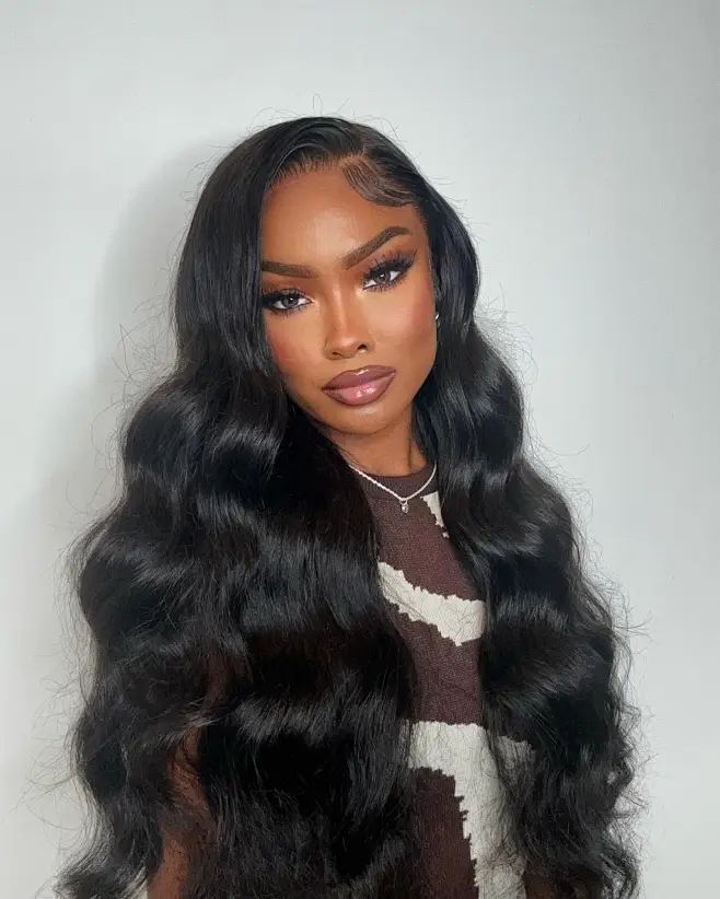 Petaluxe 7x5 Glueless Bye-Bye Knots Body Wave Wig Pre Cut Lace Pre Plucked Hairline Put On and Go Wig