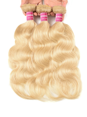 Hair 3PCS 613 Blonde Virgin Human Hair Bundles Body Wave Hair