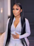 [VIP Exclusive] Petaluxe 360 Lace Frontal Natural Black Realistic Straight Wig Super Affordable Free Style Wig