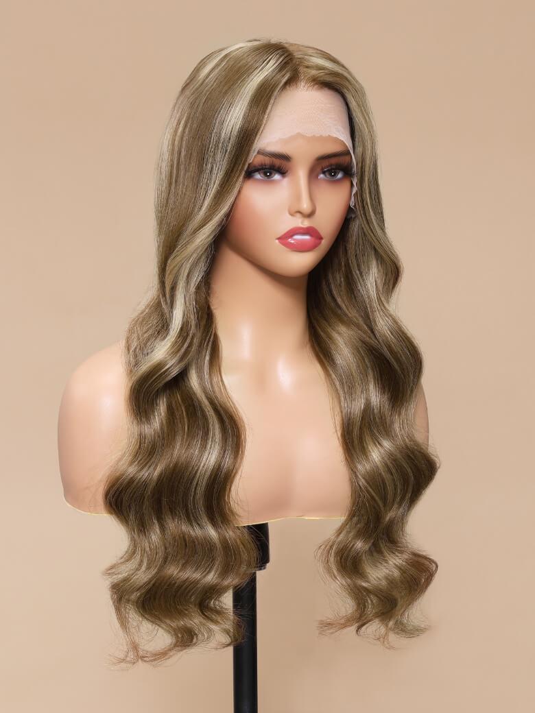 MALIA- 22' LACE FRONT BODY WAVE HUMAN HAIR WIG
