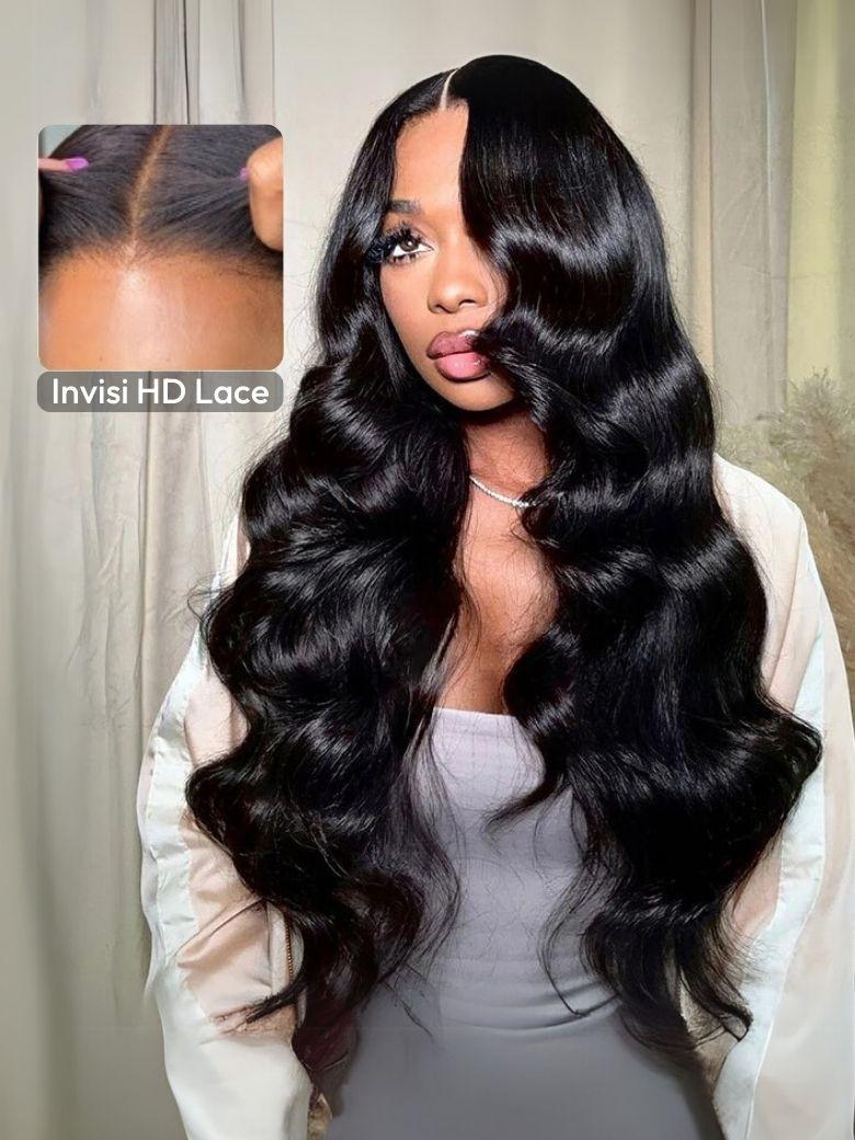 7x5 HD Pre-cut Lace Bye-Bye Knots? Wig Glueless Lace & Invisible Knots Wet & Wavy Water Wave & Body Wave Wig