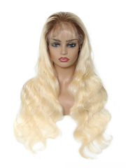 Kriyya Full Lace Pre-Plucked Blonde Wig with Dark Roots