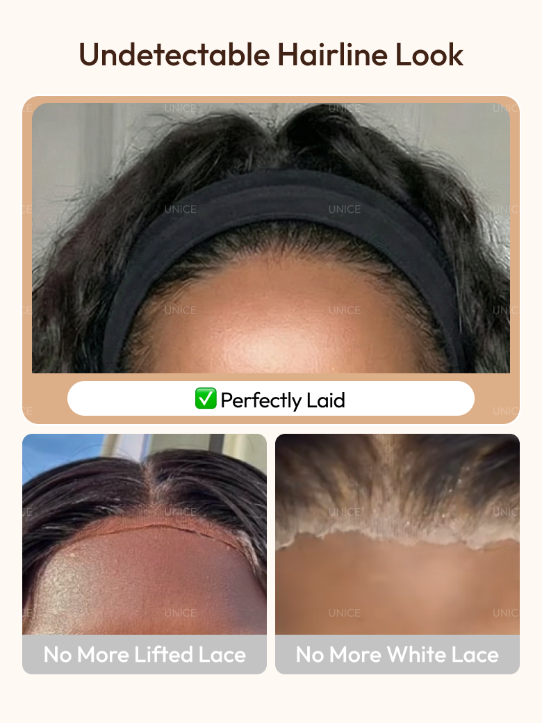 [Daily Classic] Water Wave Glueless Headband Wig for Healthcare Workers | Comfortable, Secure, and Effortless All-Day Wear for Busy Shifts