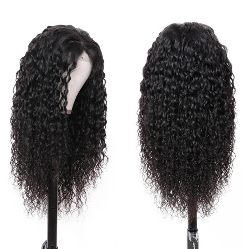 13x6 Lace Front Wigs Water Wave Pre Plucked Frontal Human Hair Wigs