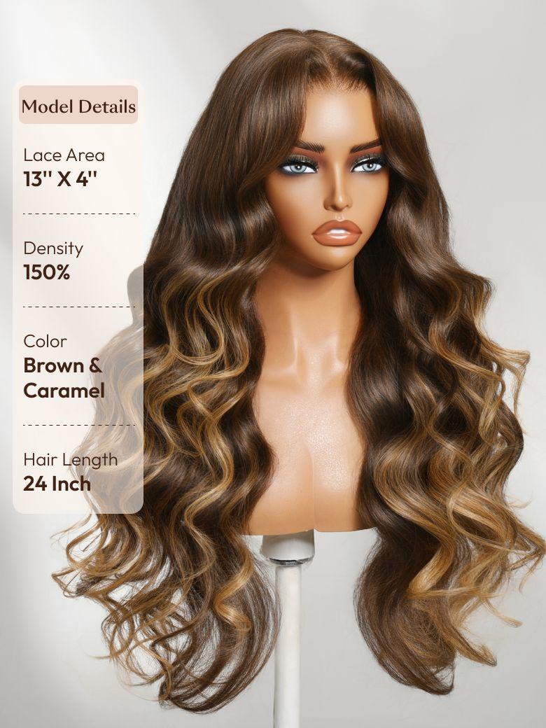 7x5 Bye-Bye Knots? Wig Quick Glueless & HD Lace Wet & Wavy Water Wave Invisible Knots With Invisi Drawstring With Baby Hair