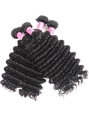 Hair 4 Bundles Human Deep Wave With Lace Frontal