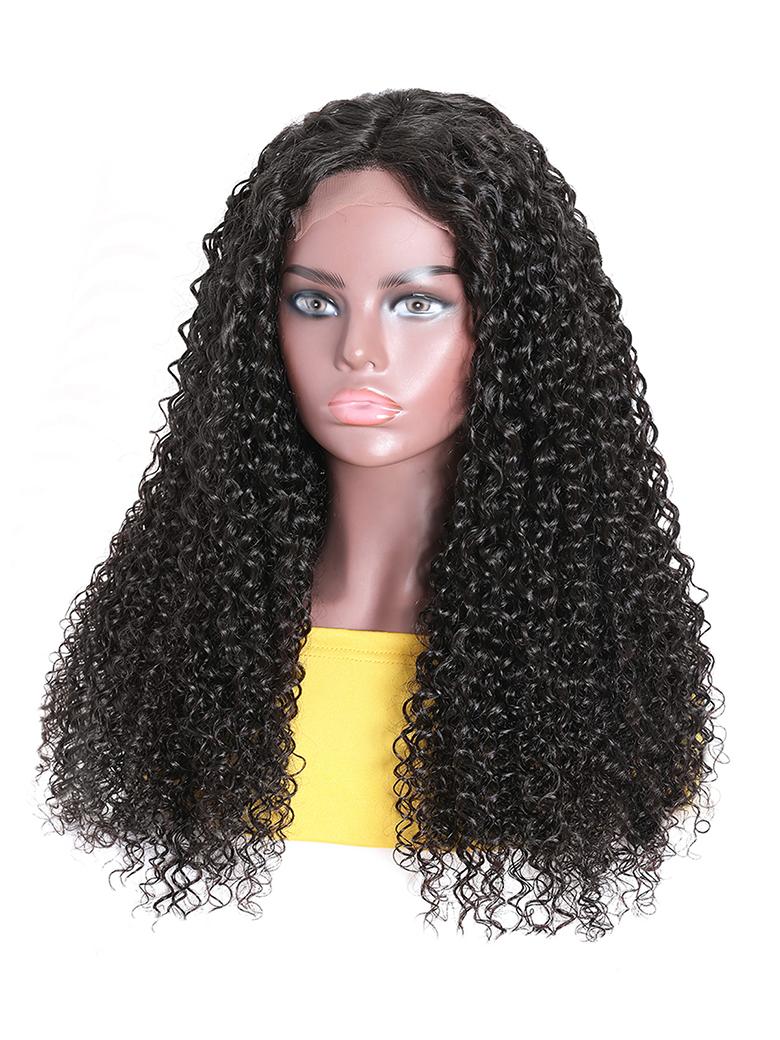 Jerry Curly Wigs Lace Wigs 150% Density Natural Hair Line Glueless Human Hair Wigs