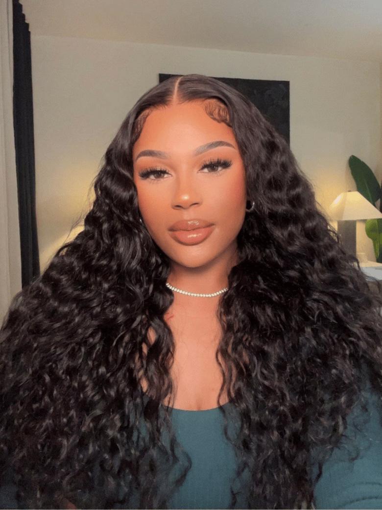 [2 wigs=$279] 18" 6x4.5 Pre Cut Water Wave Wig and 22" 13x4 Lace Body Wave Wig