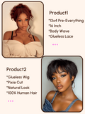 Petaluxe 2 Wigs $109 for 13x4 Pre-Everything and Pixie Cut Glueless Wig