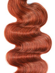 Hair #350 Color Virgin Hair Weave Ginger Hair 1 Piece Hair Bundle Body Wave Straight