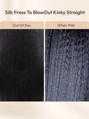 InvisiBlend? V part Kinky Straight Natural Black Wig Protect Your Natural Hair